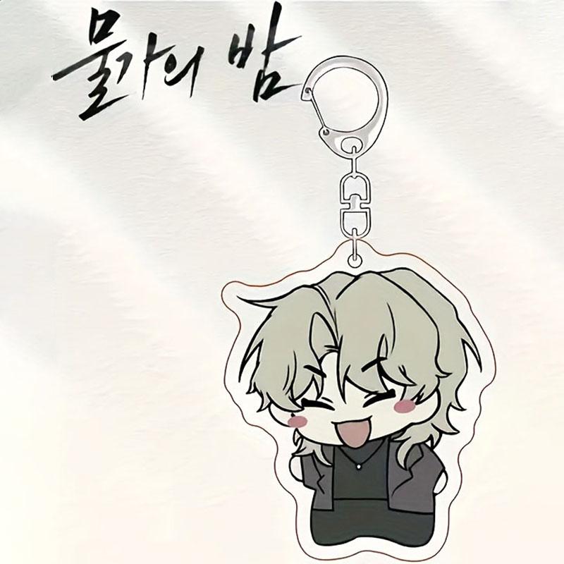 2D Anime Cartoon Acrylic Keychain Pendant , Bag and Key Decoration, Car Keychain, Keychain, Perfect Gift for Anime Enthusiasts
