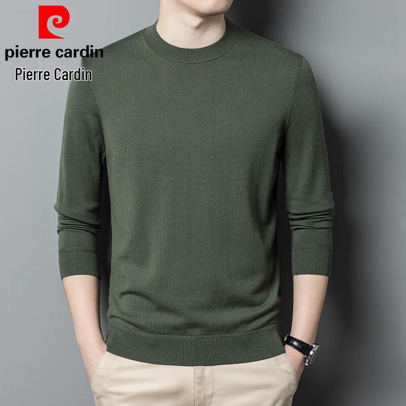 

Pierre Cardin Men s 100% Fine Spun Machine Washable Wool Crew Neck Sweater 180
