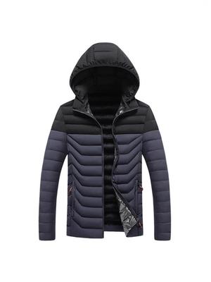 Men's Slim Fit Hooded Cotton Jacket - Warm, Lightweight, & Trendy for Autumn/Winter
