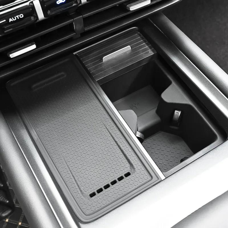 For Changan DEEPAL G318 Dedicated Water Cup Pad Central Control Wireless Charging Pad Silicone Anti Slip Mat Car Accessories