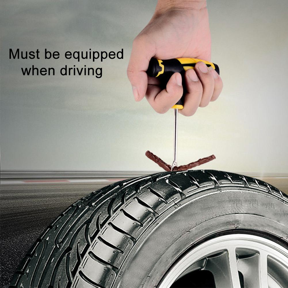Complete Set Tubeless Tire Flat Repair Tool Kit for Cars Auto Trucks