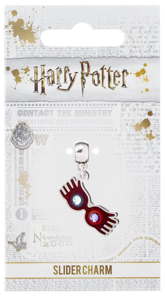Harry Potter Luna Lovegood Glasses Slider Charm Silver