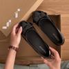 Retro bow flat Mary Jane shoes women's new autumn with skirt one pedal Doudou single shoes