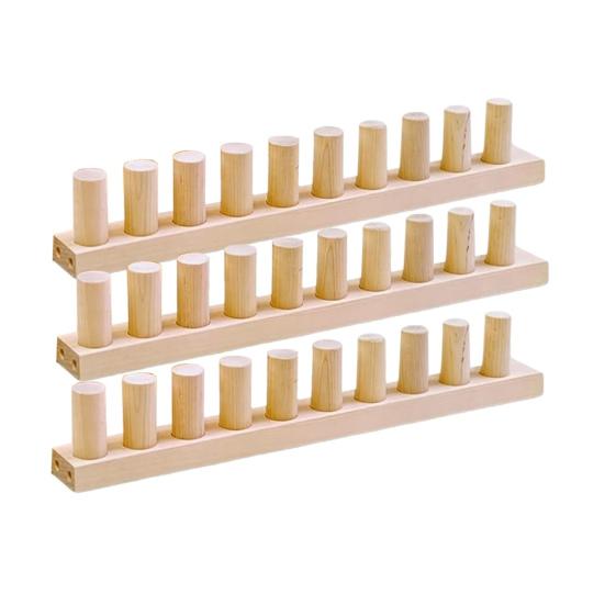 Război de țesut din lemn cu fir gros, cadru din lemn, război de tricotat reglabil, ușor de folosit pentru începători, portabil, pentru pături DIY, meșteșuguri cu fir