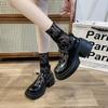 Platform Mary Jane shoes women's 2025 spring and summer new versatile height increase small high heel Japanese jk thick heel small leather shoes