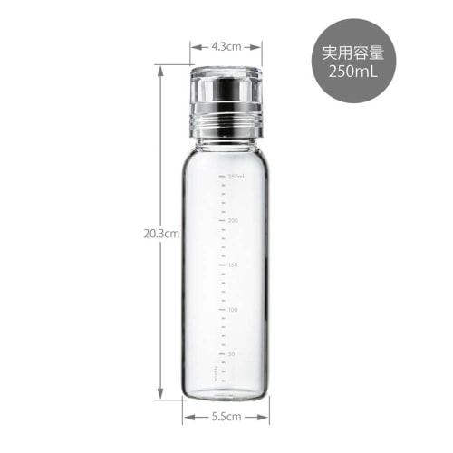 Butelka na dressing HARIO Slim 250 ml Można stosować z wrzącą wodą Czarna DBSN-250-B