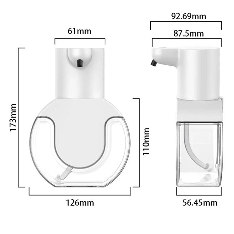 B97A-Smart Soap Dispenser 420Ml Touchless Motion Sensor Washing Hand Device Wall-Mounted Liquid Soap Dispenser