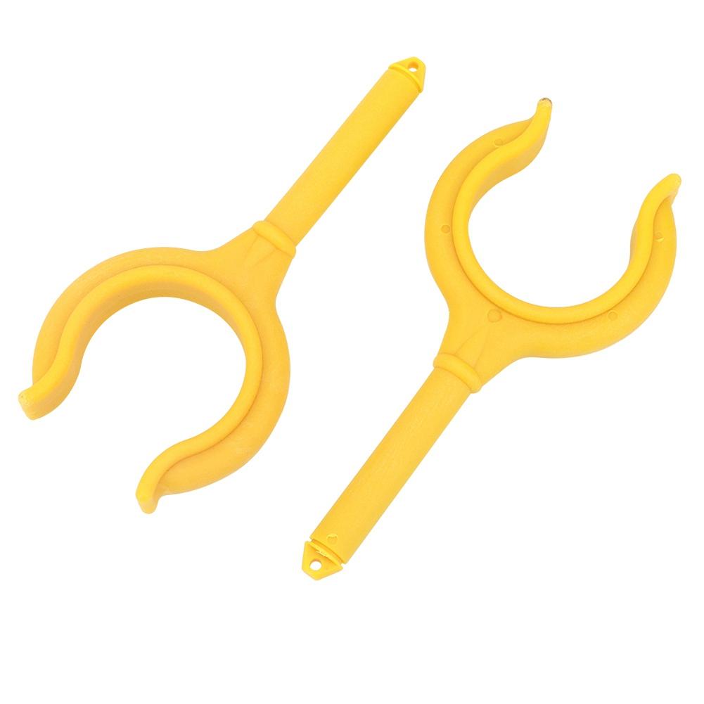 2 pcs Boat Oar Lock Fishing Rod Holder Bracket Marine Rubber Dinghy Accessories(yellow)