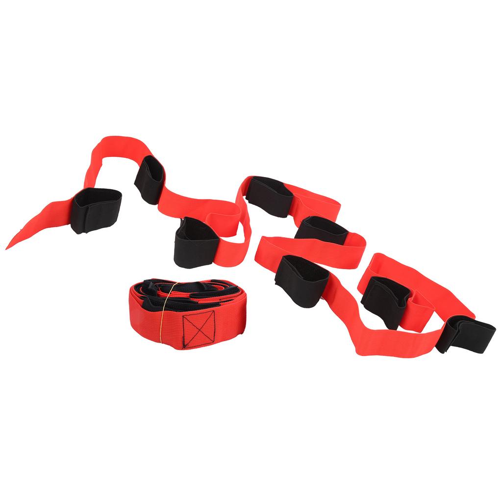 Fun Outdoor Sports 8 Legged Race Bands Giant Footstep Nylon Webbing Tram Game Activity