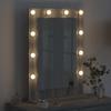 Washbasin Mirror Right Angled Grey Sonoma 70 x 50 x 18 cm