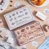 Sweet Baking House Wooden Stamp - DIY Retro Journal & Dessert Decoration Basics