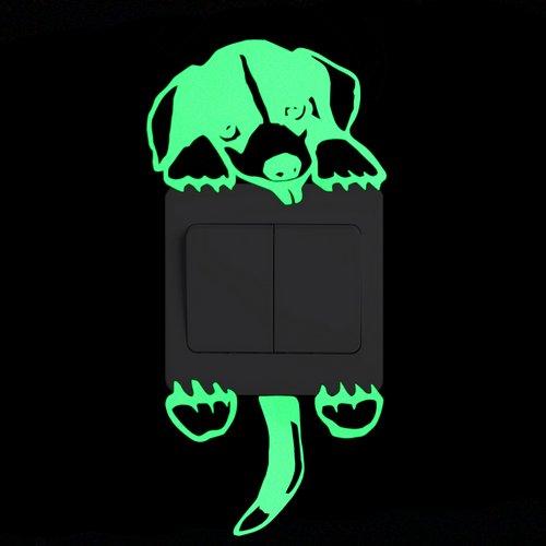 Switch Decoration Luminous Stickers Kids Room Wall Laptop Fridge Desk Car Home Decor Vinyl Decal Car/Fairy/Moon Stars/Bulb/Dog..