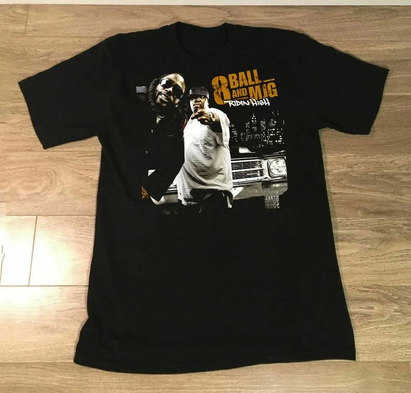 

SALE New Popular 8Ball amp; MJG Black TShirt Cotton Full Size S5XL Unisex T-Shirt XL