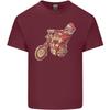 Biker Santa Christmas Motorcycle Chopper Skull Unisexs Light Cotton TShirt
