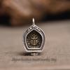 Tibetan Silver Zhajiram Gawu Box Pendant: Yellow Wealth God, DIY Handmade Jewelry Accessory