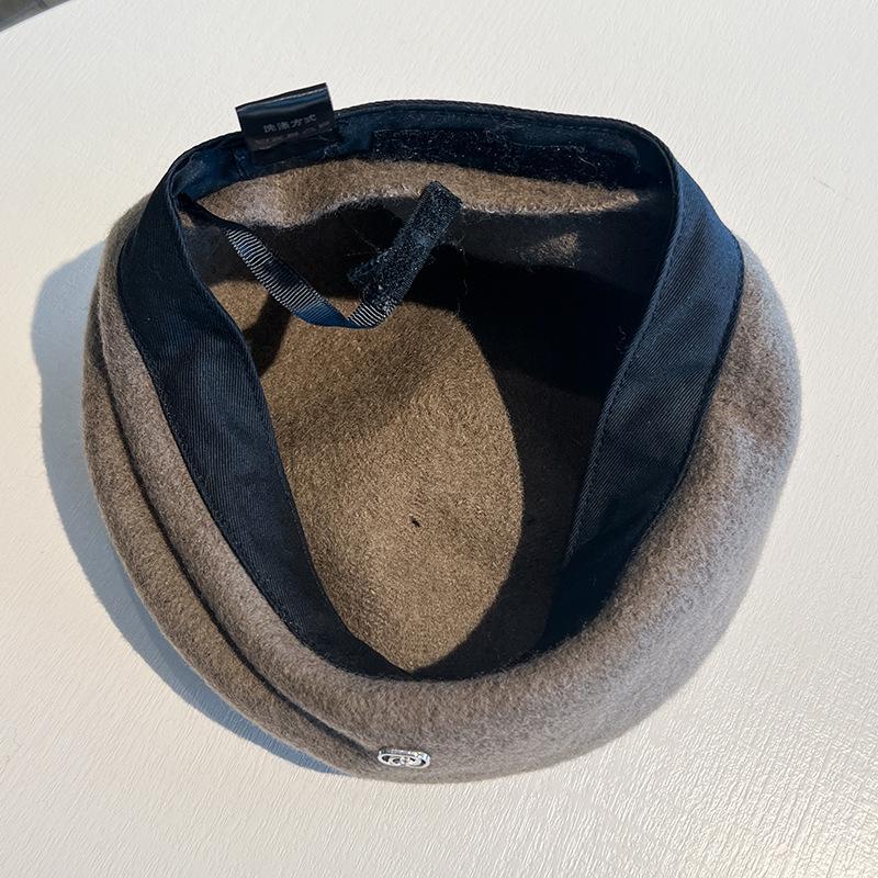 Women'S Wool Beret Hat, Winter Warmth, Versatile Painter'S Newsboy Cap, Non-Stretch, Lightweight