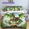 Greenorg Anisms Pattern Bedding Quilt Set Quilt Cover Pillowcase Home Decoration Birthday Gift (1 * Duvet Cover + 2 * Pillowcase, Without Core)