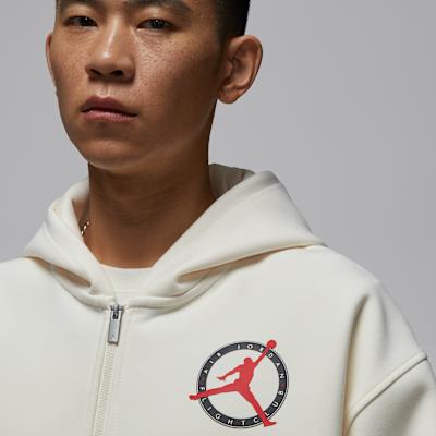 Jordan Sweatshirts Men's Ecru Hooded Moderate