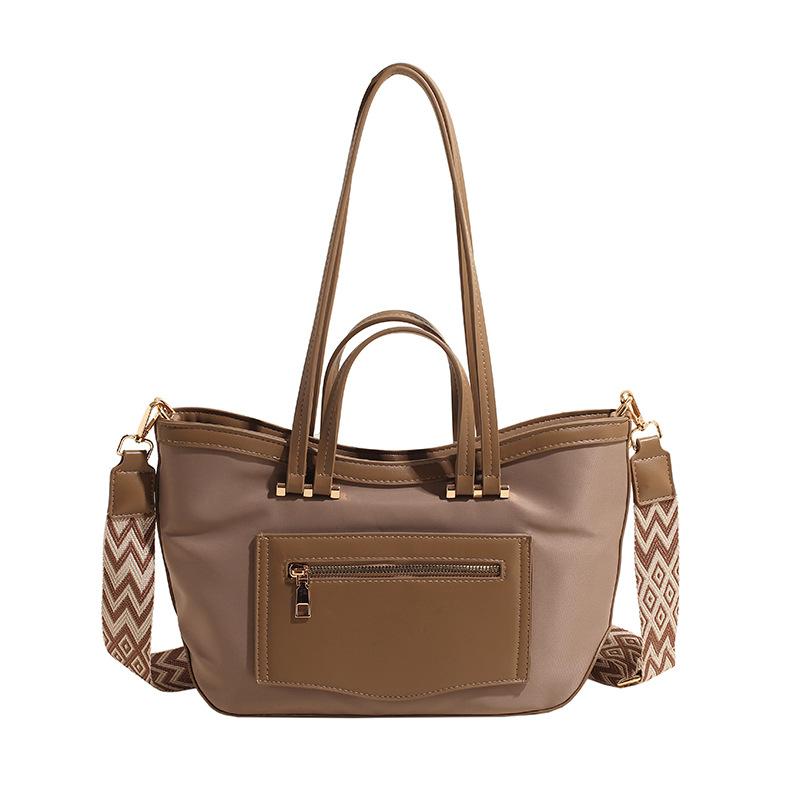 

Повседневная сумка большой вместимости Женская новая сумка-мессенджер с широким плечевым ремнем Дорожная наплечная сумка для работы абрикосовый