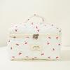 Women Quilted Makeup Bag Cosmetic Organizer Bag Large Capacity Aesthetic Cosmetic Bag Cosmetic Clutch Bag Outdoor Travel Bag