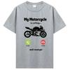 My Motorcycle Is Calling And I Must Go Funny Motorcyclist T-Shirt Normal Cotton Men's Tshirt Hip Hop Tops Tees New T Shirt