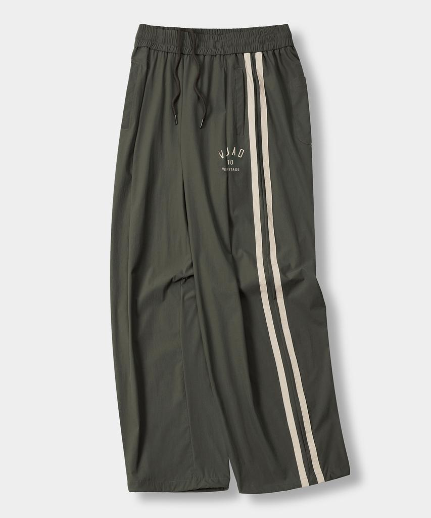Dimiteulibeullaeg [Summer] Vlad One-Pleat Curved Track Pants_Ripstop 3 Colors