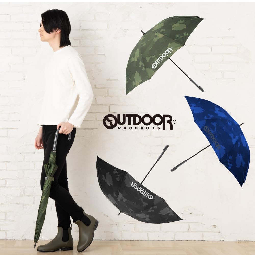 OUTDOOR PRODUCTS Umbrella Brand Fiberglass Windproof Durable 65cm 10002530 Navy Men's