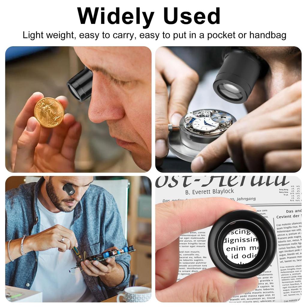 Monocular Eye Loupe Jewelers Eyepiece Magnifier Single Eye Repair   Magnifying Glass 5X 10X 15X 20X Watchmaker Loupe Eye Loop