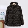 Elderly Women's Winter Fleece-Lined Cotton Jacket for 60s-70s Mom