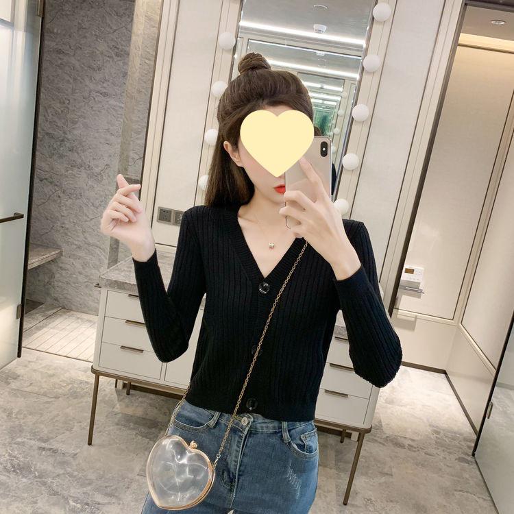 Korean Style 2025 Knit Cardigan: Versatile Long Sleeve Sweater for Spring & Autumn