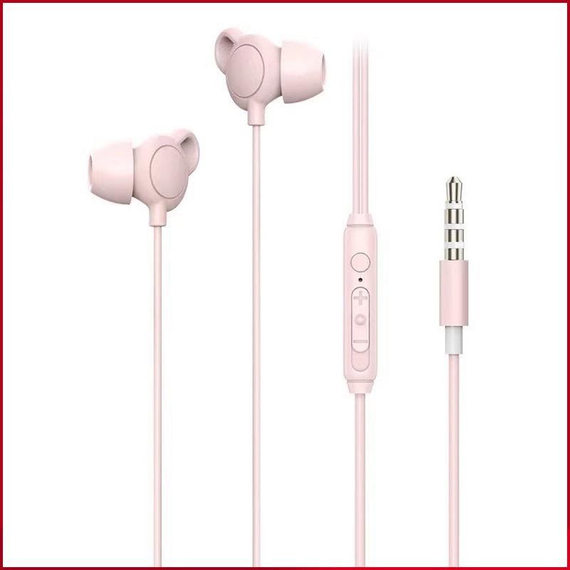Type-C Noise-Cancelling In-Ear Sleep Headphones with Mic, 3.5MM Silicone Soundproof Design for Side Sleepers