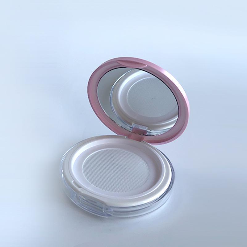 

Ультратонкая компактная откидная крышка с зеркалом, 3 г/5 г портативная мини-коробка для рассыпчатой пудры с эластичной сеткой 3g