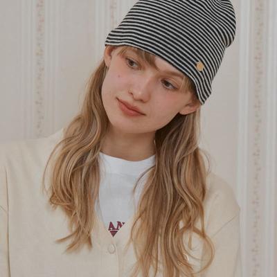 ANOETIC ANC LOGO STRIPE BEANIE_BLACK