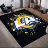 Los Angeles Rams2 Flannel Pattern Square Carpet,Area Rug,Carpet Rug for Living Room Bedroom Sofa Playroom Decor,Non-slip Floor Mat