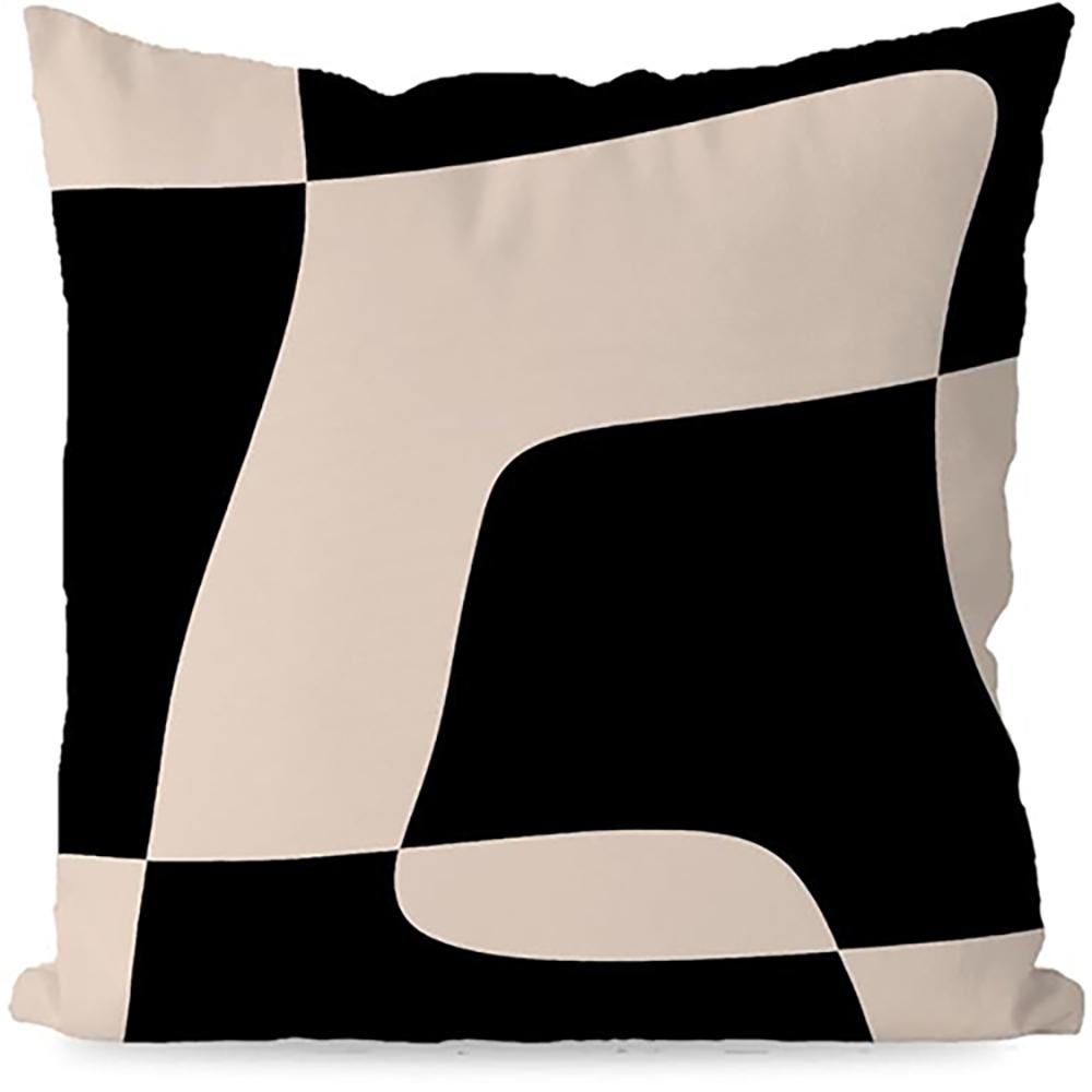 Black and White Geometric Pattern Pillow Covers Set ,,sofa and Chair Cushion Covers, Home Bedroom Room Decoration