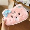 Plush Plush Pencil Case Bear Pencil Pouch Multi-Purpose Fluffy Animal Pen Bag  School Supplies