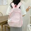 Floral Print Backpack with Front Pocket and Side Pockets