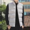 Men's Sleeveless Stand Collar Warm Cotton Waistcoat for Autumn/Winter
