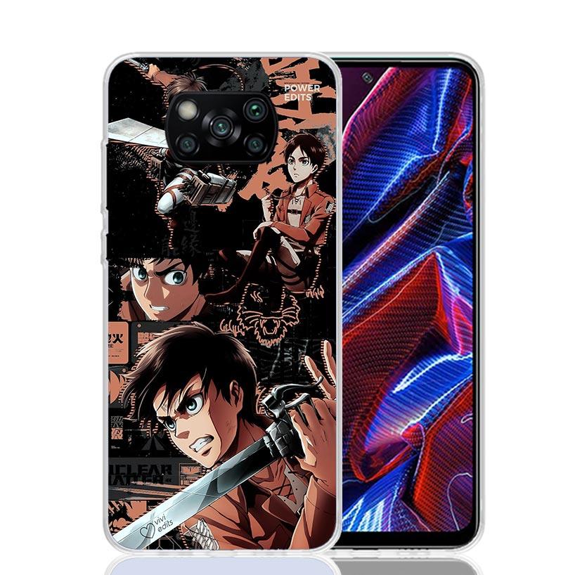 

Attack Manga Case Phone Cover for Xiaomi Poco X3 Nfc X5 X6 X7 X4 Gt F7 Ultra F6 F5 Pro F4 F3 M5S M5 M4 M3 5G Trend Fundas Poco X Xiaomi Poco X6