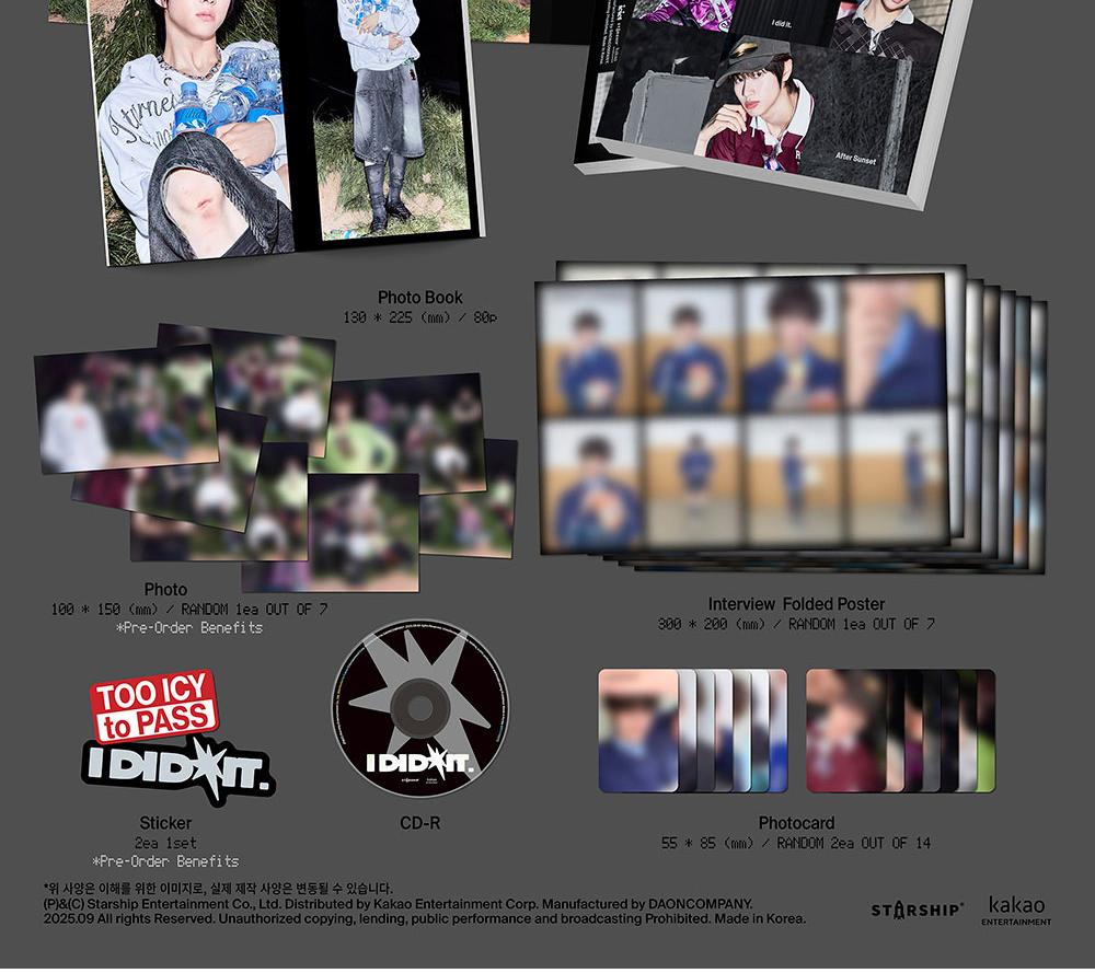 (I Did It / Yesterday / After Sunset Ver.) IDID [I Did It] 1st Mini Album