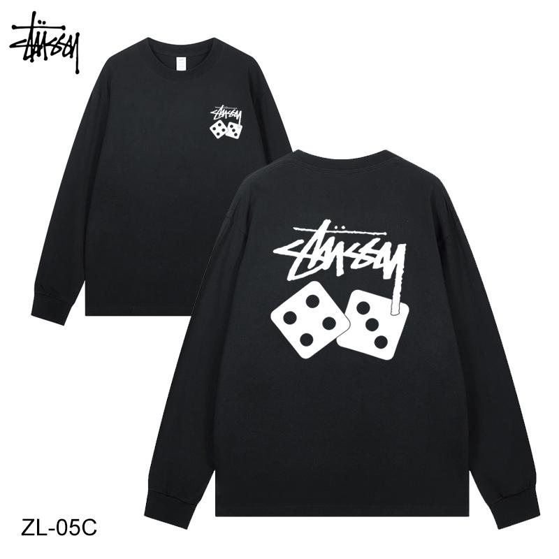 

Stussy 2024 Spring and Autumn New High Quality Cotton Stussy Flat Dice Printed Long Sleeve T-shirt for Men and Women