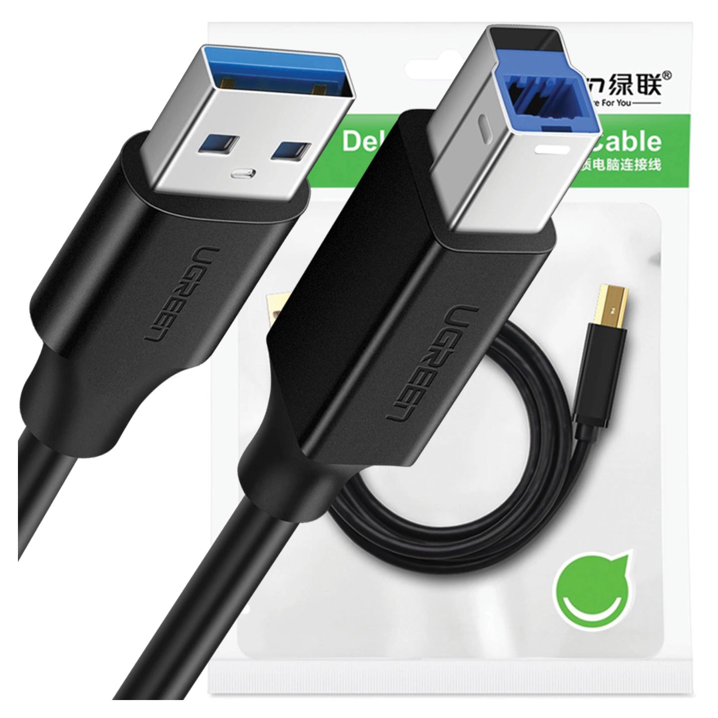 Ugreen Schwarz Druckerkabel Usb-A - Usb-B 5Gb/S 2M (Us210) - Bild 4