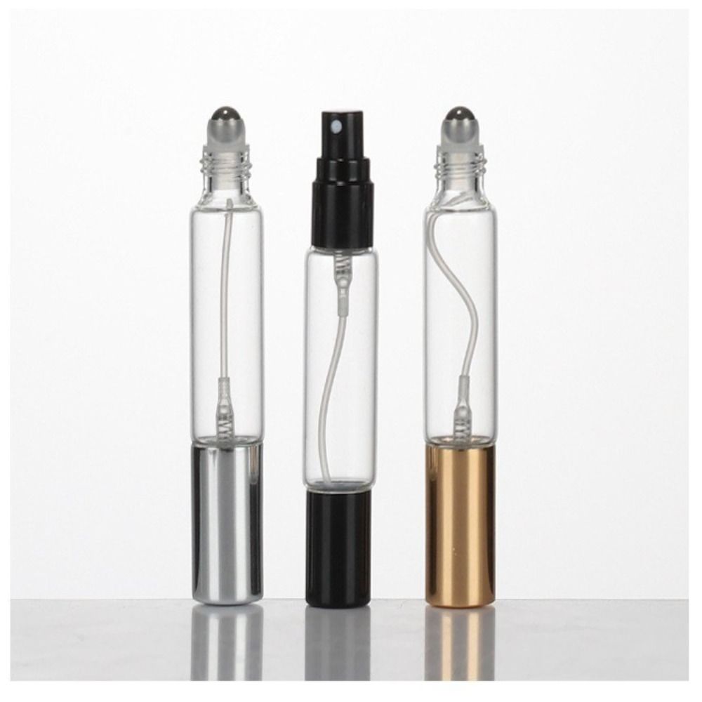 Aluminum Nozzle Glass Perfume Bottle 10ml Capacity Fragrance Atomizer Cosmetic Storage