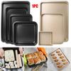 Thickened Baking Pan Non-Stick Square Cake Baking Pan Carbon Steel Tray Pie Pizza Bread Cake Mold Bakeware Tools