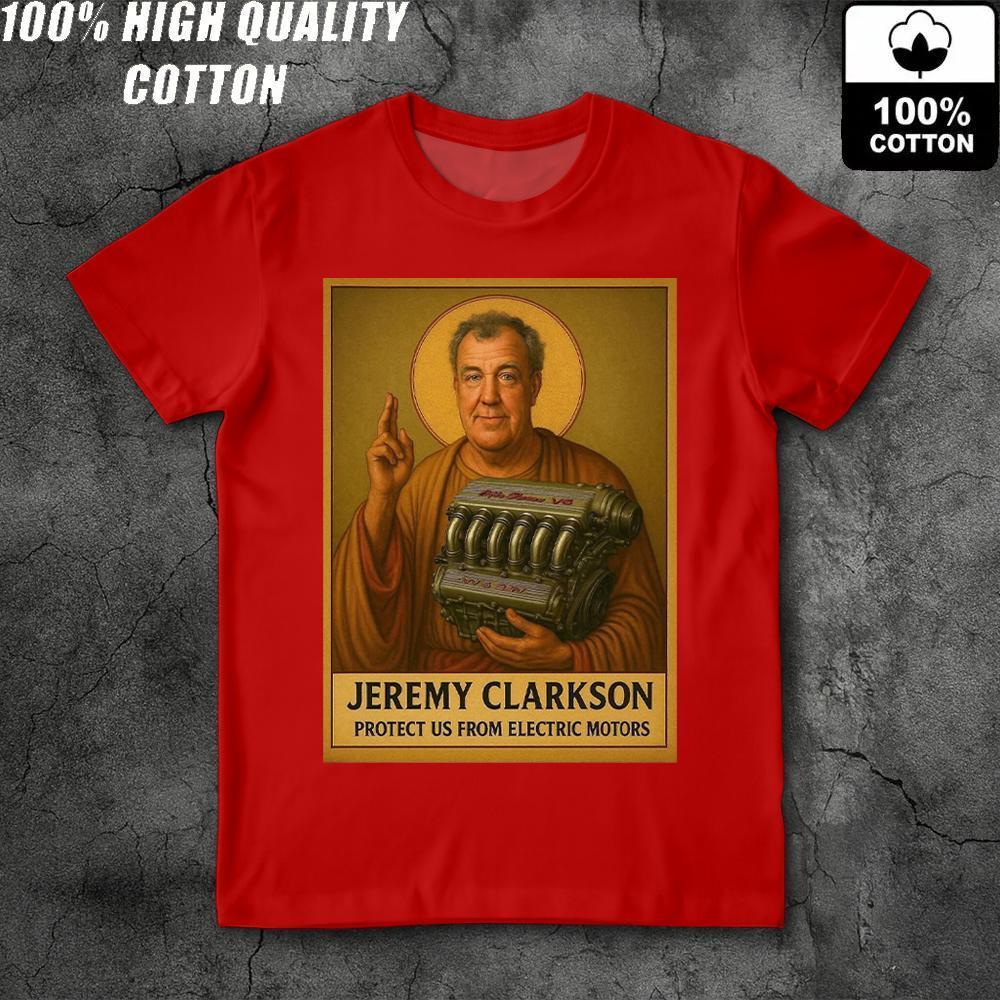 Nieuwe Britse Top Gear Presentator Jeremy Clarkson Grafisch T-shirt 100% Katoen 200g Ruim Korte Mouwen Comfortabel Top Voor Mannen En Vrouwen