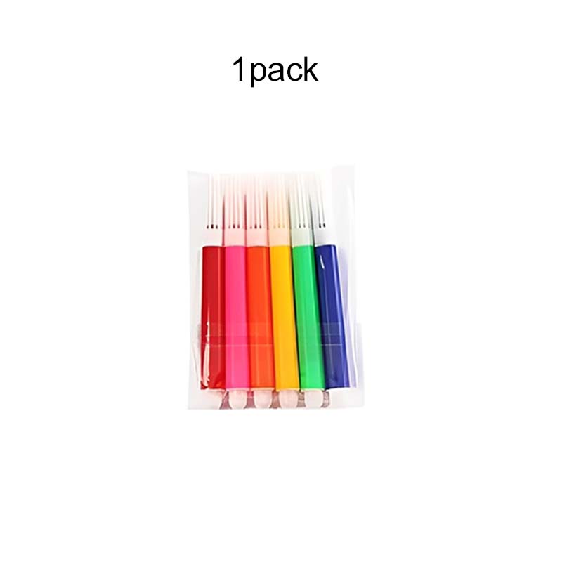 

1~5pack Mini Watercolor Pens 6-Color Drawing Marker Suitable for Non-woven Graffiti Bag Painting Art Stationery Accessories TMZ