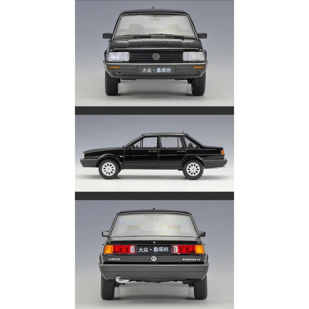 Welly 1/24 Volkswagen Santana Alloy Car Model Diecast Metal Classic Retro Vehicles Car Model Simulation Collection Children Gift