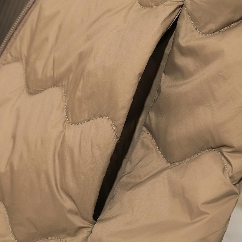 Women's Lightweight Plus Size Hooded Down Coat - Long, Warm, Loose-Fit for Middle-Aged/Elderly Winter Wear