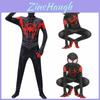 Spider-man Into The Spider-verse Miles Morales Cosplay Suit For Kids And Adults
