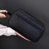 Doppellagige Kulturtasche für Herren PU-Leder Reise Wasch-Organizer Dopp-Kit Wasserabweisend Rasier Kosmetik Tasche Aufbewahrung
